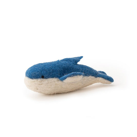 MoMo Felt Whale Cat Toy image 0