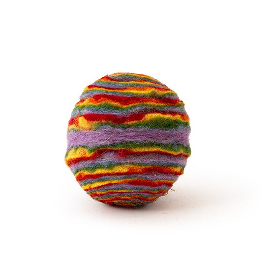 MoMo Felt Rainbow Ball Cat Toy image 0
