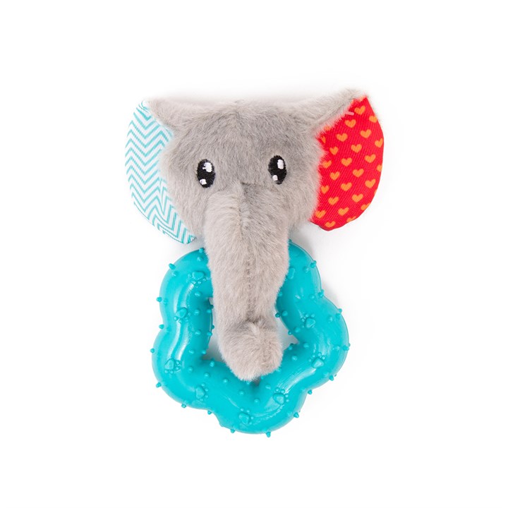 Small Cute  Soft Elephant Face Dog Toy image 0